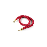 Cordon TRESSE velours rouge L150              - Miniature 1