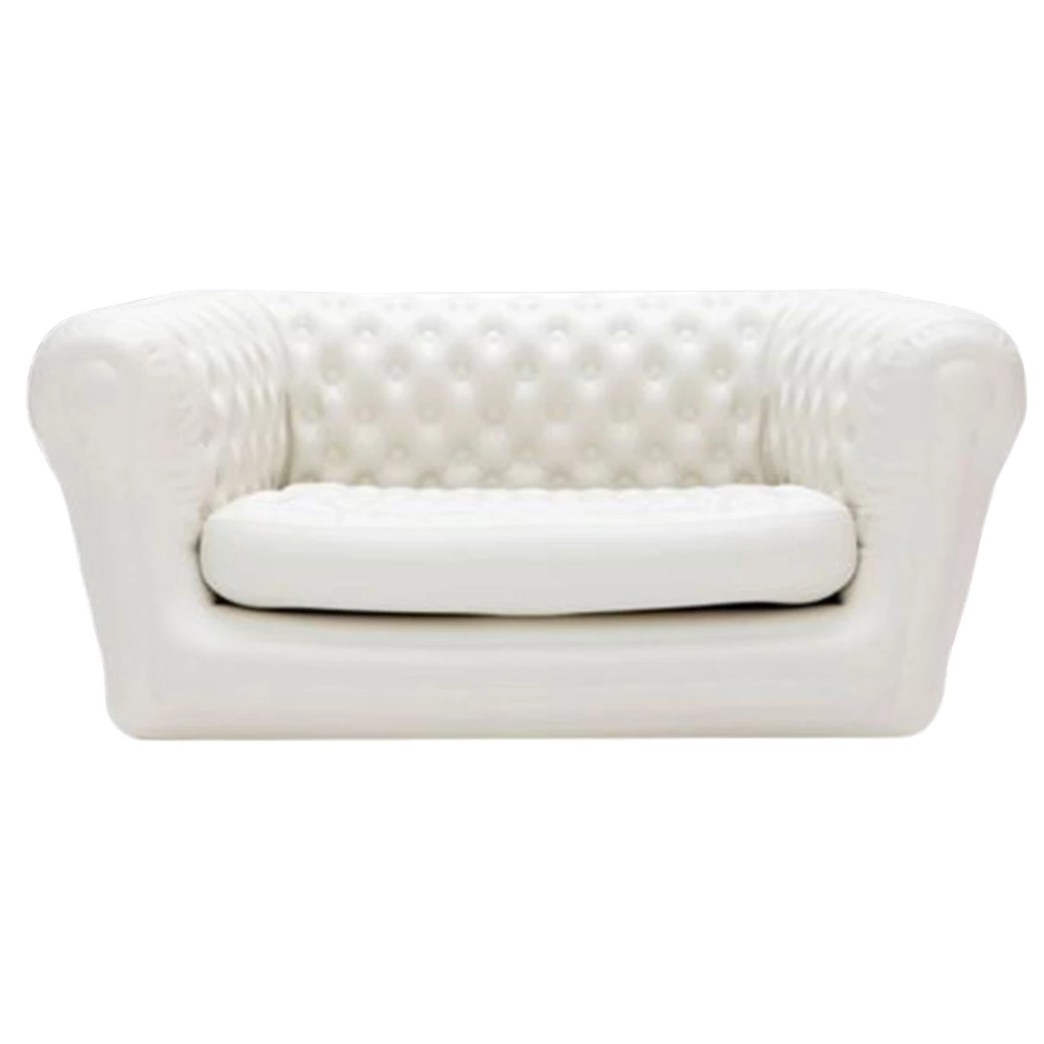 Canapé Chesterfield 170x105x75 BLANC - Image 1