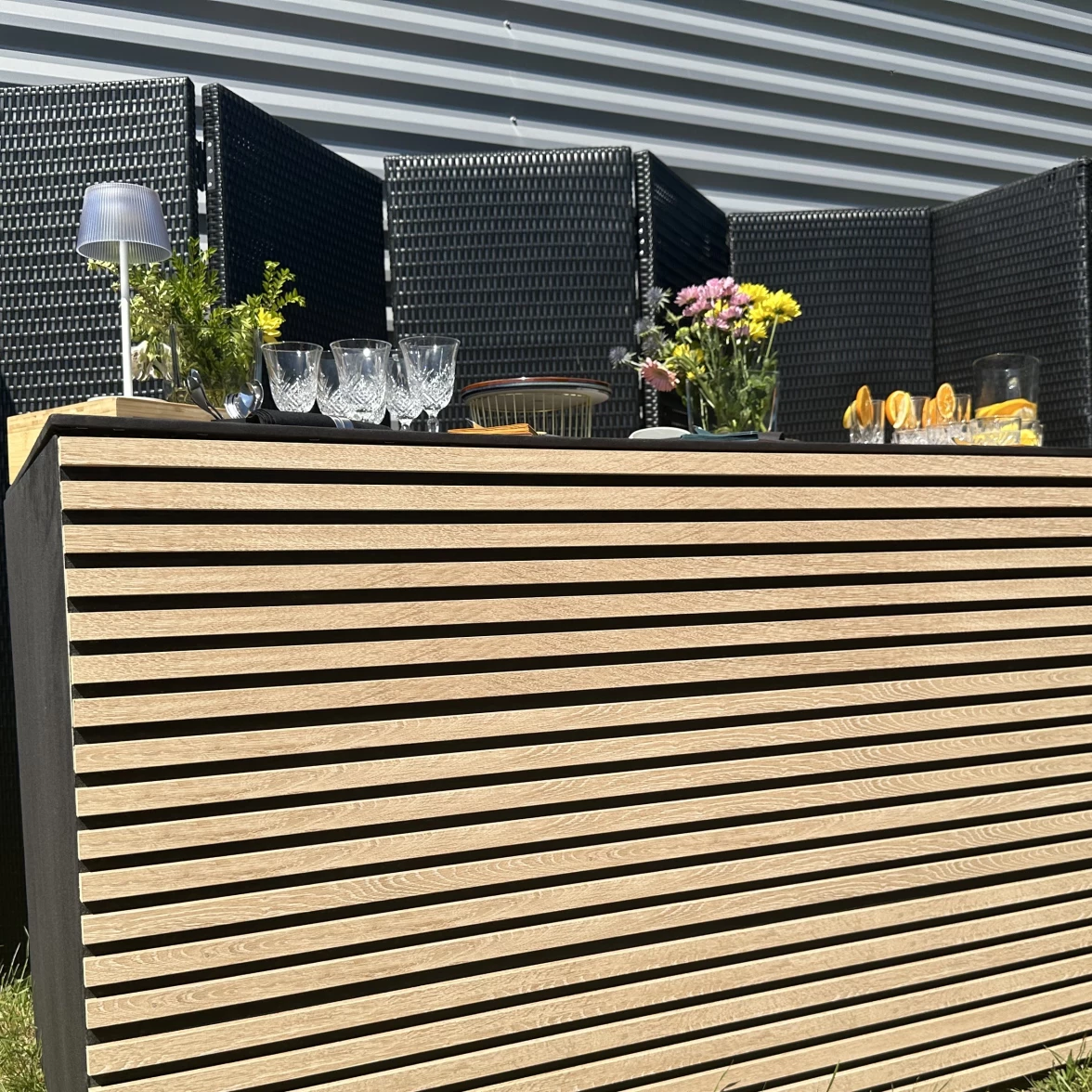 Paravent HAVANE tressé noir                   - Image 2