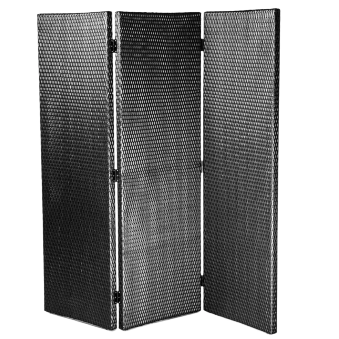 Paravent HAVANE tressé noir                   - Image 1