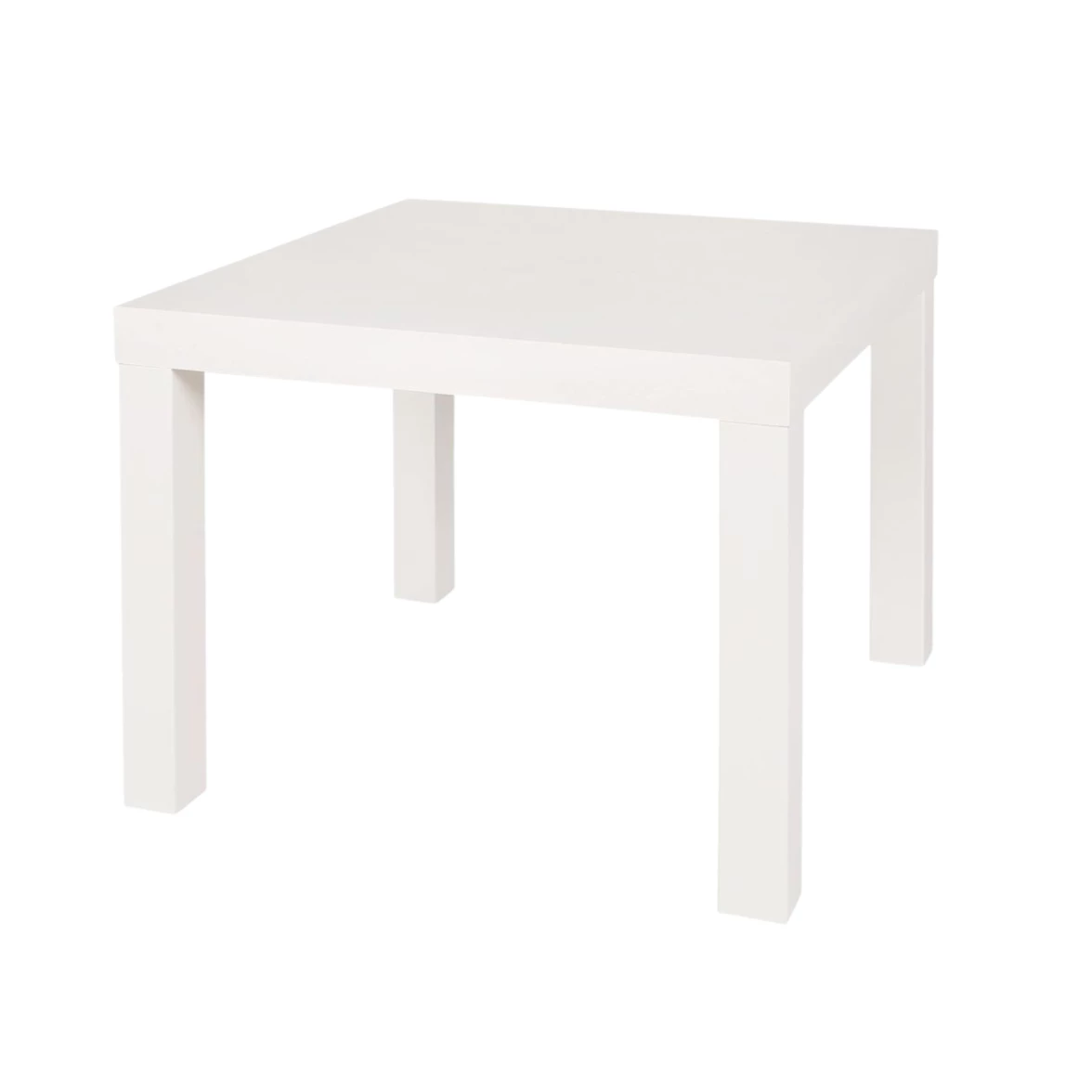 Table basse carrée BLANCHE  55x55 h45 - Image 1